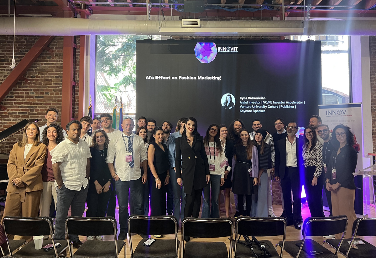 Group photo of Innvoit's Fashion, Beauty Tech Demo Day featuring Machx's Iryna Voskerician